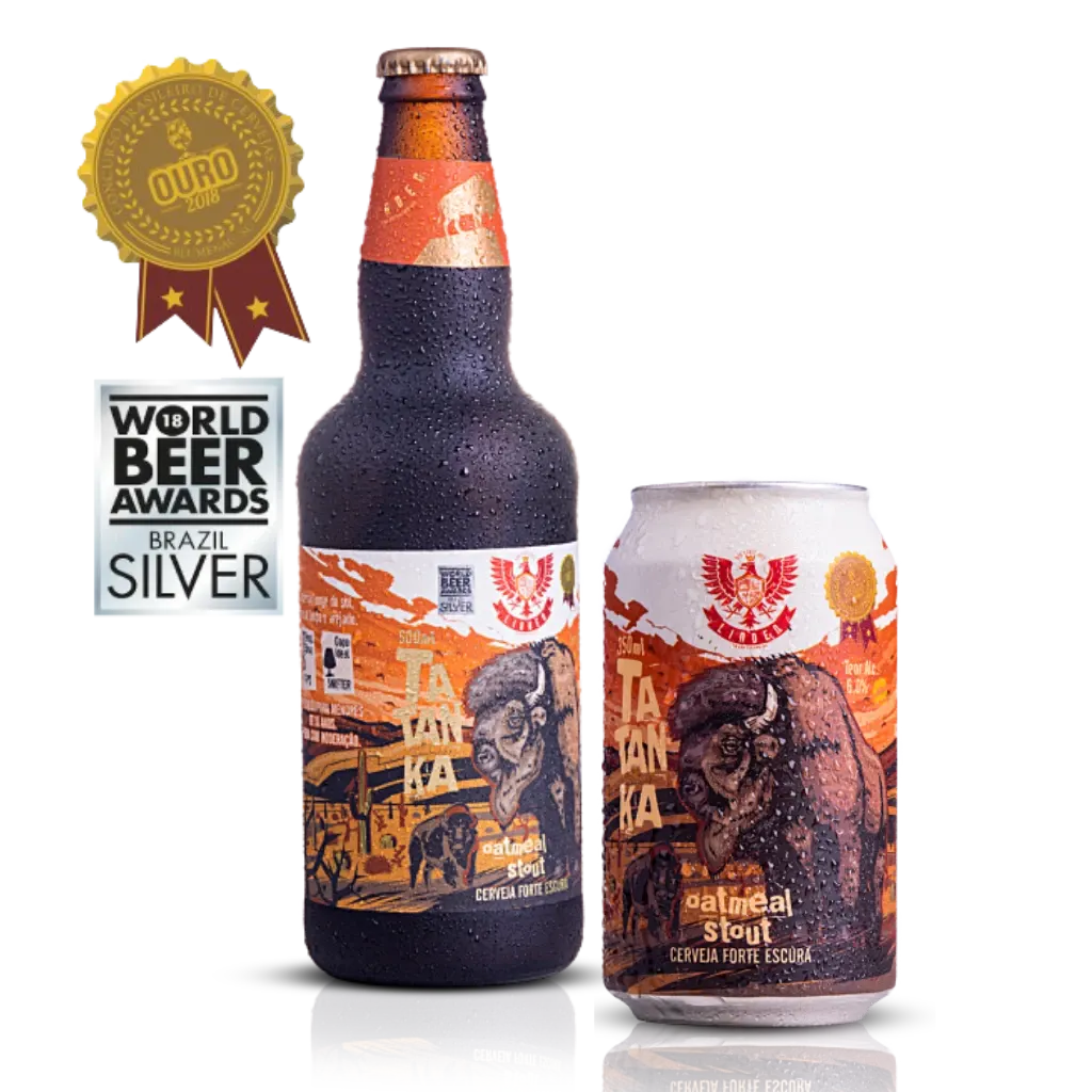 Tatanka: Garrafa 500 ml e Lata 350 ml