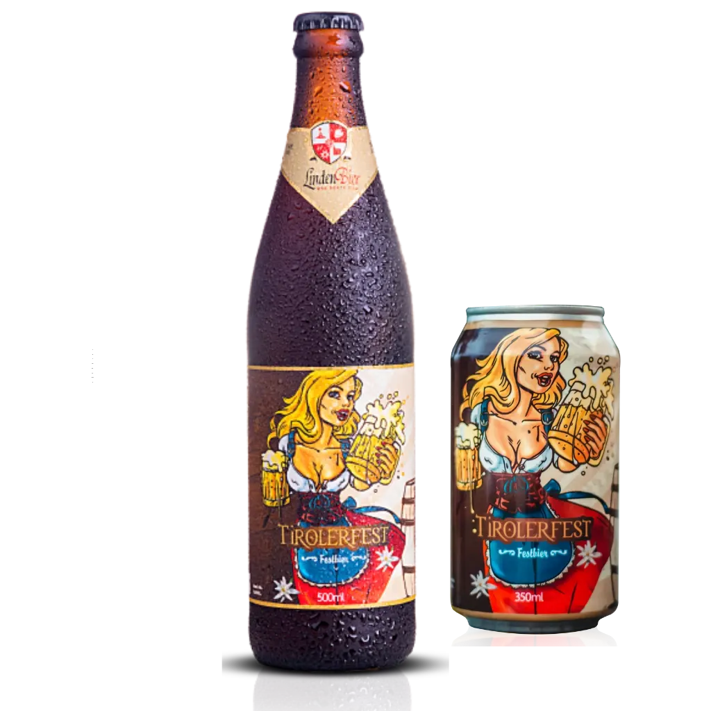 Tirolerfest: Garrafa 500 ml e Lata 350 ml