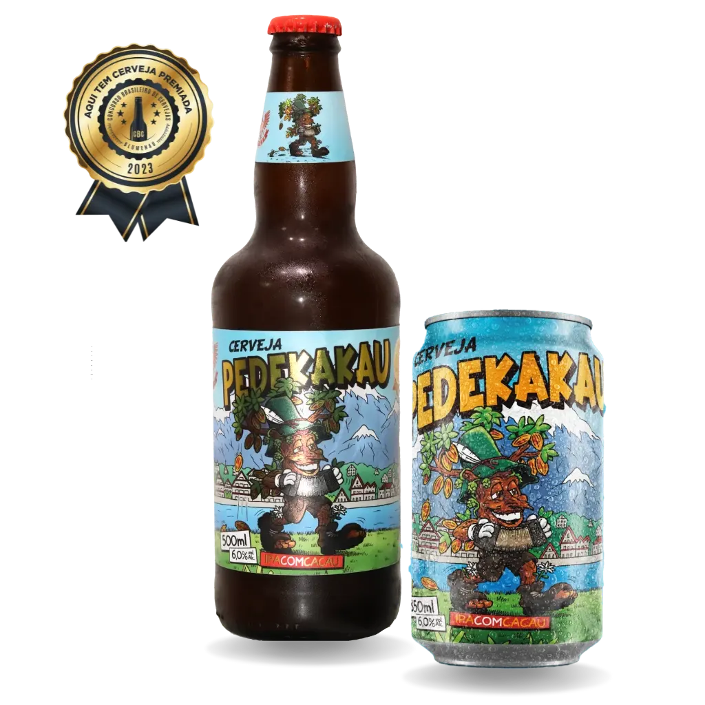 Pedekakau: Garrafa 500 ml e Lata 350 ml